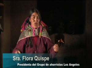Flora Quispe, Presidenta del grupo de ahorristas los Angeles
